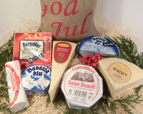Julgåvan Stora Ostsäcken säck delikatesser ost